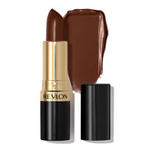 REVLON Super Lustrous Lipstick creamy texture for smooth glide and vibrant color in one swipe.