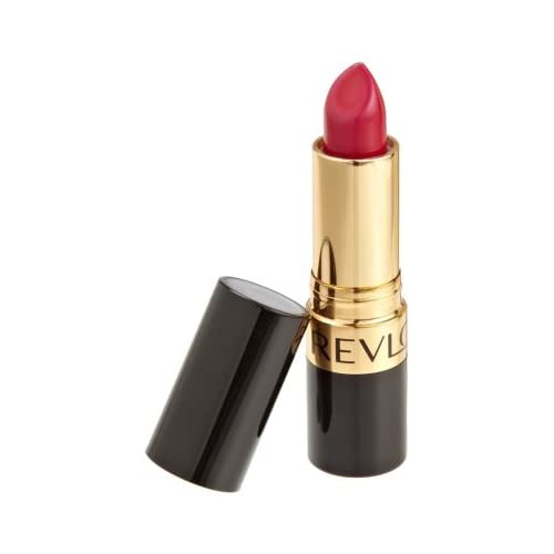 REVLON Super Lustrous Lipstick Fuchsia Fusion swatch for bold, long-lasting color.