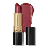 REVLON Super Lustrous Lipstick Spicy Cinnamon bullet showcases creamy color and conditioning.
