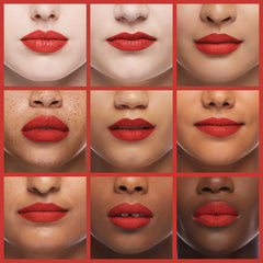 Revlon Rose Wine lip application demonstrates even coverage and moisturizing feel.