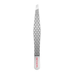REVLON Ultimate Slant Tweezer enables precise hair removal for crisp brow shaping.