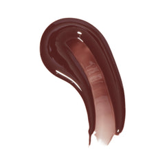 Revolution Beauty London Pout Bomb close-up shows buildable color and mirror shine.