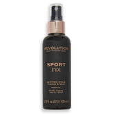 Revolution Beauty London Sport Fix sprayer closeup for lasting makeup.