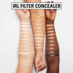 Revolution IRL Concealer under-eye application brightens and conceals.