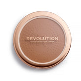 Revolution Mega Bronzer Powder matte finish compact for a natural, buildable glow.