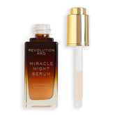 Revolution Pro Miracle Night Rescue Serum bottle highlighting hydrating overnight care