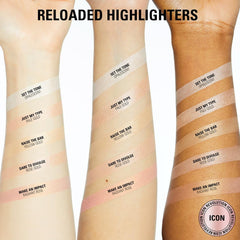 Revolution Set The Tone highlighter applied on cheekbones creates a flattering glow
