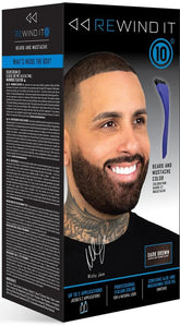 REWIND It 10 dark brown beard color kit provides even, long-lasting coverage.