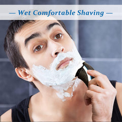 RF RollingFit HQ8 blades mounted on Philips Norelco Aquatec shaver for compatible performance.