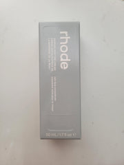 Rhode Barrier Restore Cream texture close-up emphasizes lightweight absorption.