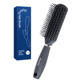 RHOS hair brush for men with detangler nylon bristles eases tangles