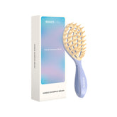 RHOS scalp massager with curved handle for a comfortable wash