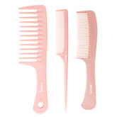 RHOS wide-tooth comb pink for gentle detangling and reduced snagging during styling