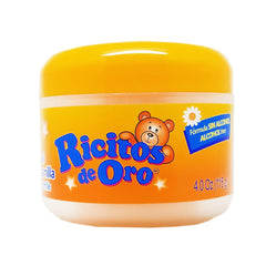 Ricitos de Oro Chamomile Styling Gel alcohol-free label highlights gentle daily use.