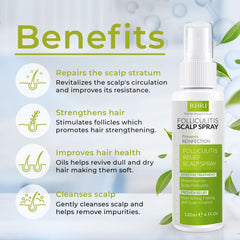 Rida Folliculitis Scalp Spray nozzle dispensing antifungal formula for dandruff care