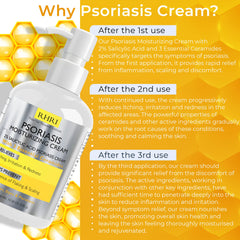Applying Rida Psoriasis Cream on skin for fast itch relief.