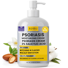 Rida Psoriasis Cream bottle with soothing formula for itch relief.