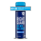 Right Guard Sport Powder Dry Scent spray bottle delivers quick-drying protection for active days.