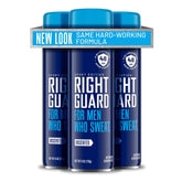 Right Guard Sport Unscented spray bottle front view showing 6 oz size for daily protection
