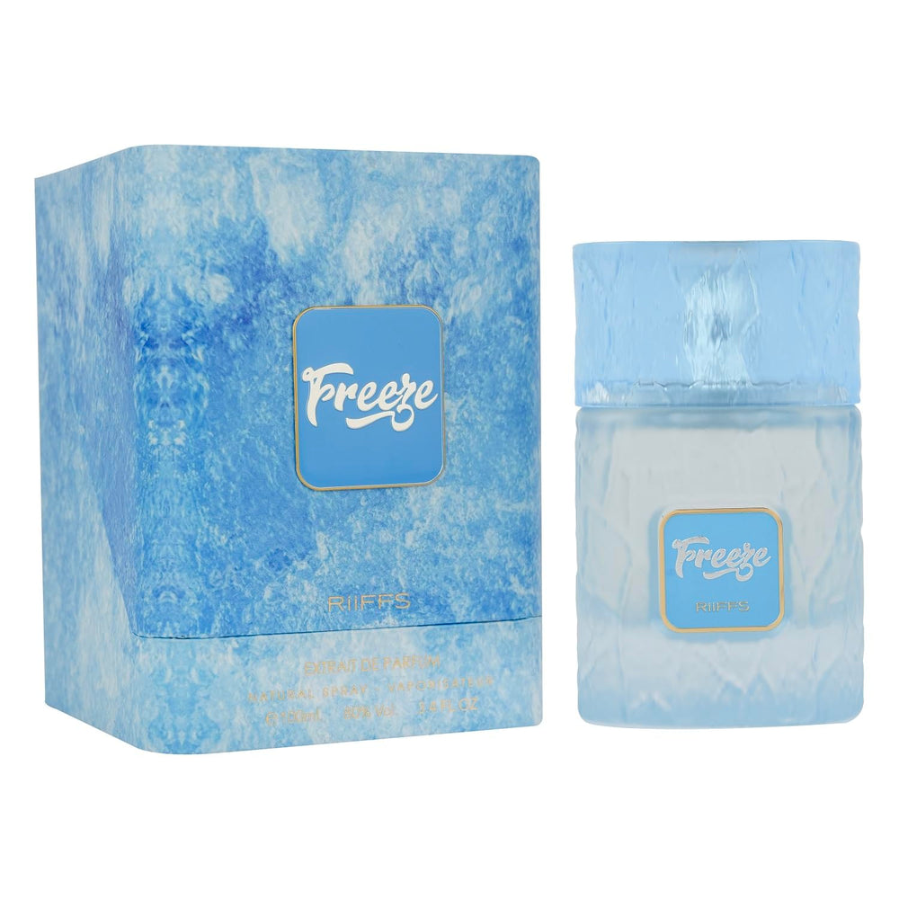 Riiffs Parfums Freeze Extrait de Parfum bottle top with premium look, ideal for daily wear