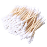 RIKWOG cotton swabs with bamboo handle ideal for gentle ear cleaning and precise detail