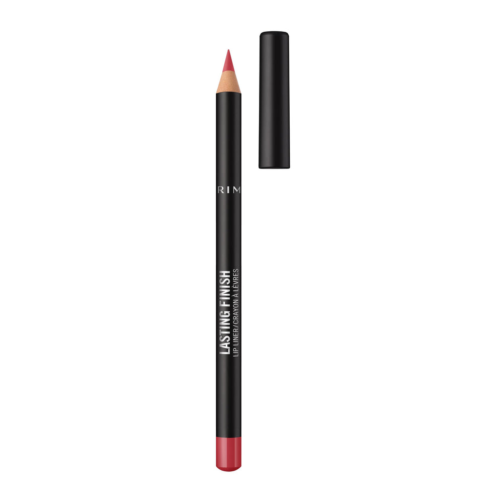 Rimmel Lasting Finish 8HR Lip Liner Pencil Sunset Pink swatch for precise, fade-resistant definition.
