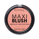 Rimmel Maxi Blush compact open showing easy-to-reach color for everyday wear