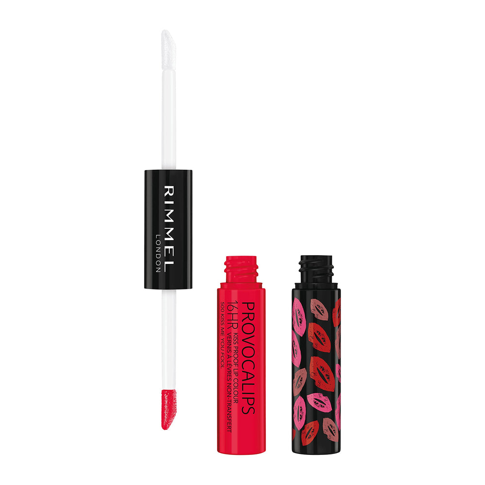 Rimmel Provocalips 16hr lip color applied for bold, long-lasting shade.