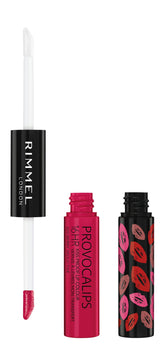 Rimmel Provocalips Berry Seductive bottle close-up with rich color and glossy shine.