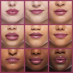Rimmel Provocalips lock-and-shine close-up shows glossy finish