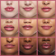 Rimmel Stay Glossy puede usarse solo o sobre labial para más color.