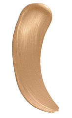 Rimmel Stay Matte Liquid Mousse swatch shows seamless blend and medium coverage.