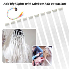 RINBOOOL long straight synthetic extensions designed to braid easily into natural hair