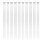 RINBOOOL white clip-in hair extensions in 22-inch length for instant length