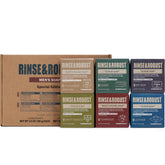 Rinse & Robust barra jabón cuero, limpieza aromática para hombres.