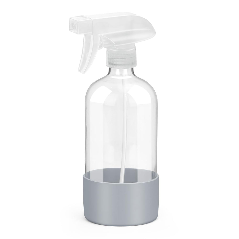 Rionisor glass spray bottle 16oz with silicone sleeve for durability