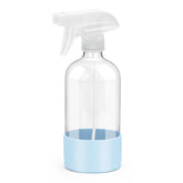 Rionisor blue glass spray bottle ready for versatile cleaning and fragrance use