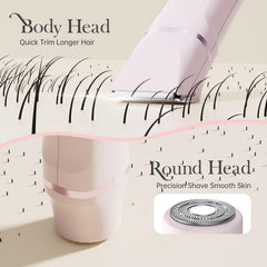 Risina bikini-trimmer facial-hair-remover-head for gentle facial touch-ups.