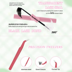 RITALASH 50D cluster lashes for fuller bold eye look.