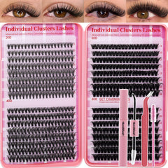 RITALASH lash clusters kit with 640 pieces for natural, effortless fullness.