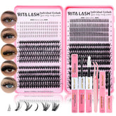 RITALASH lash clusters kit for DIY extensions with natural-looking wispy lashes