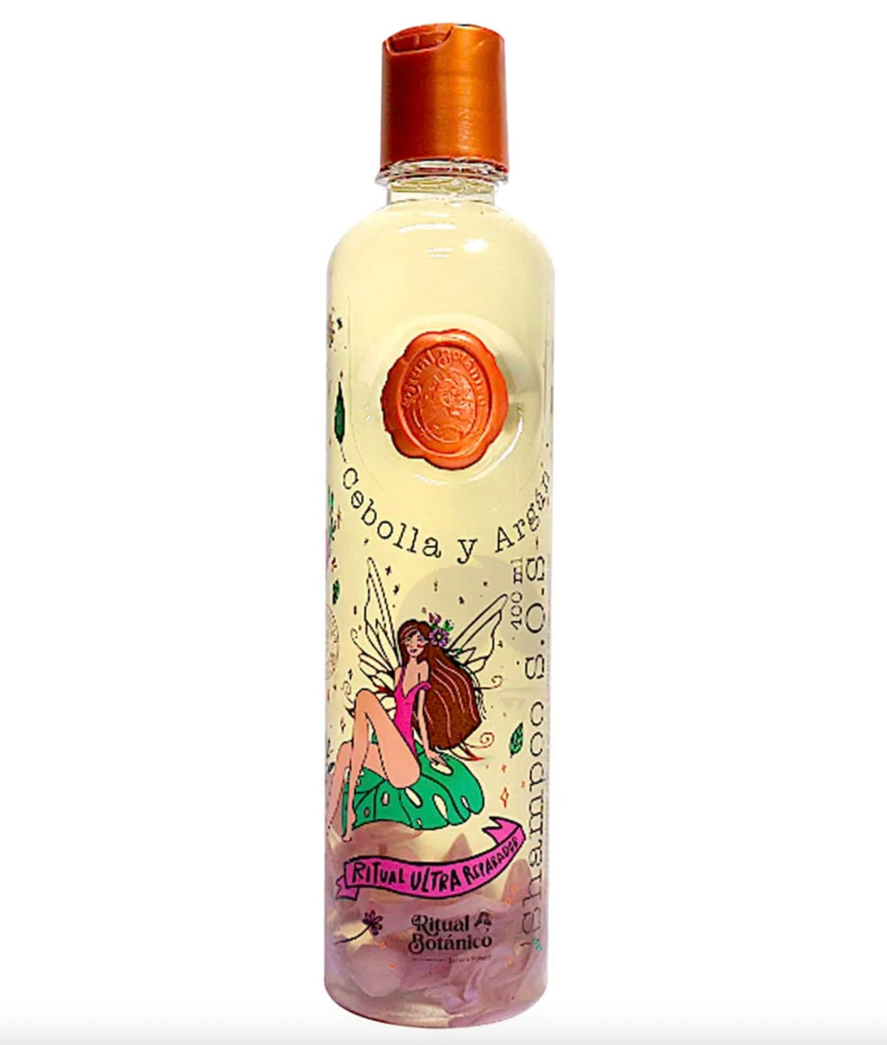 Ritual Botanico shampoo Ultra Reparador, bote visible para cabello dañado y reseco