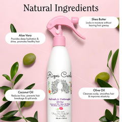 Rizos Curls aceite de coco: reduce el frizz y da brillo.