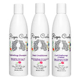 Rizos Curls shampoo bottle delivering gentle hydration for all curl types