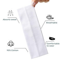RJMBMUP Banda de algodón absorbe sudor, perfecta para sesiones de deporte.