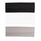 RJMBMUP Bandas para cabello de algodón negras, cómodas y absorbentes para entrenamiento.