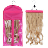 RJMBMUP pink hair extension hanger for neat, tangle-free storage.