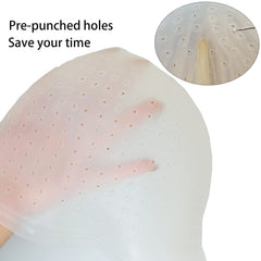 RJMBMUP highlight cap with pre-punched holes speeds up dyeing without poking