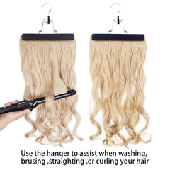 RJMBMUP wooden hanger provides sturdy support for bundles