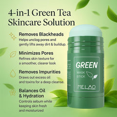 RLXSH Barra Té Verde para rostro: aplicación fácil y sin desorden.